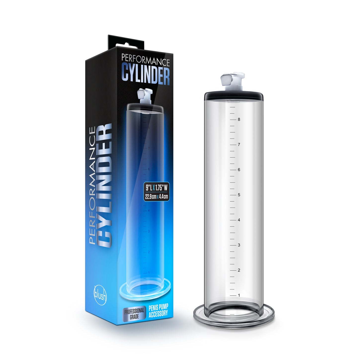 Performance - 9 Inch X 1.75 Inch Penis Pump Cylinder Clear