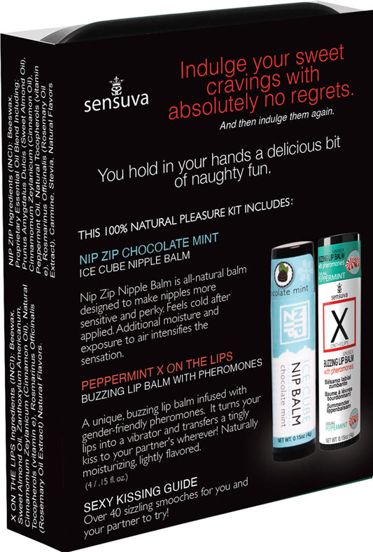 Lips and Nips Pleasure Kit Chocolate-Peppermint