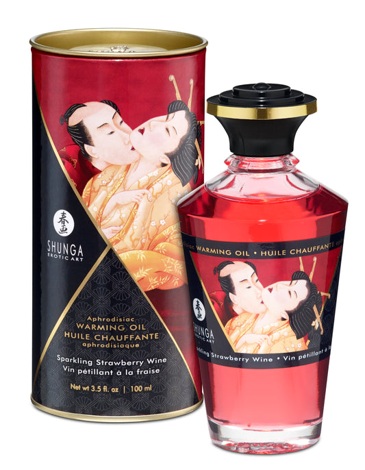 Aphrodisiac Warming Oil - Sparkling Strawberry Wine