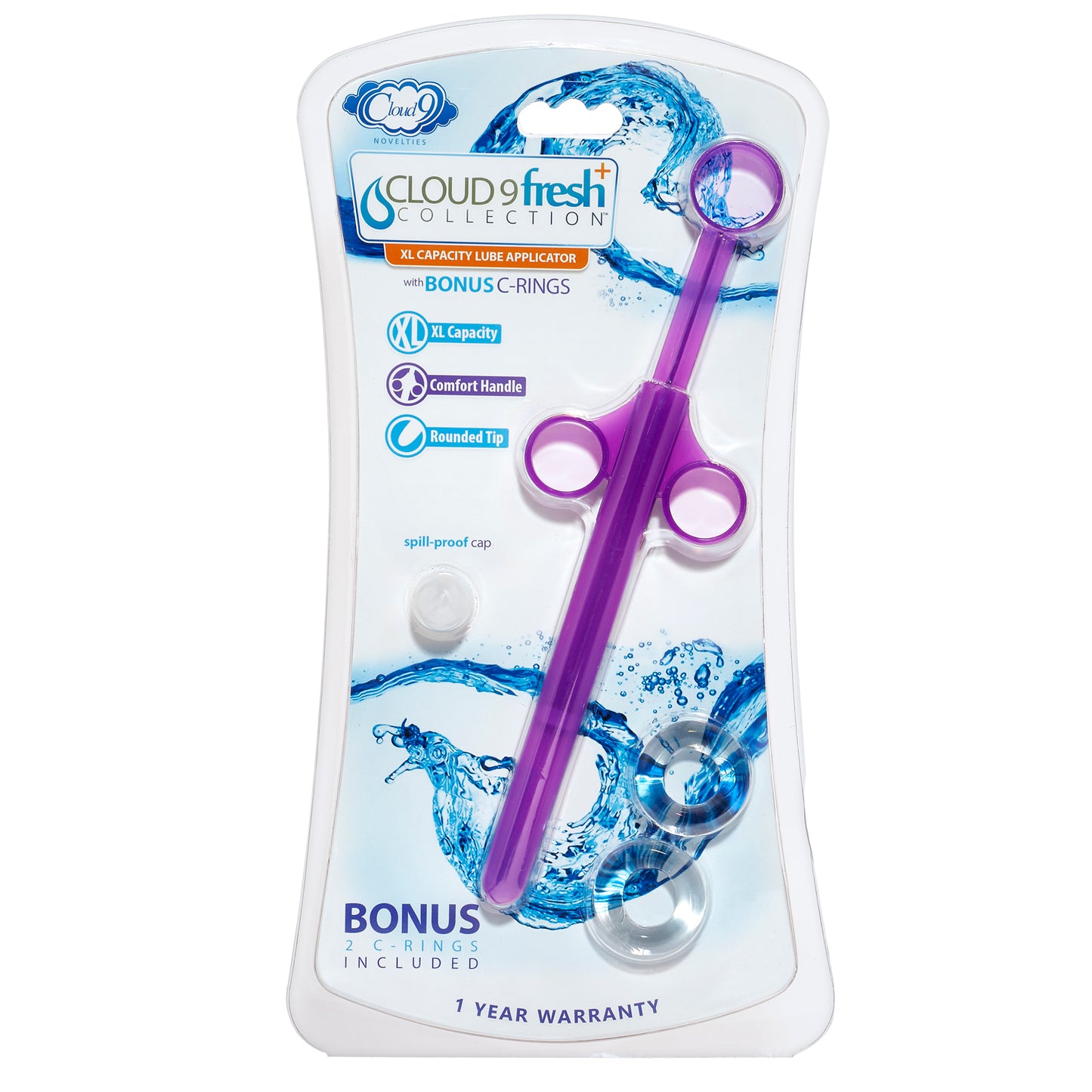 Fresh + XL Lube Applicator with C Rings Purple