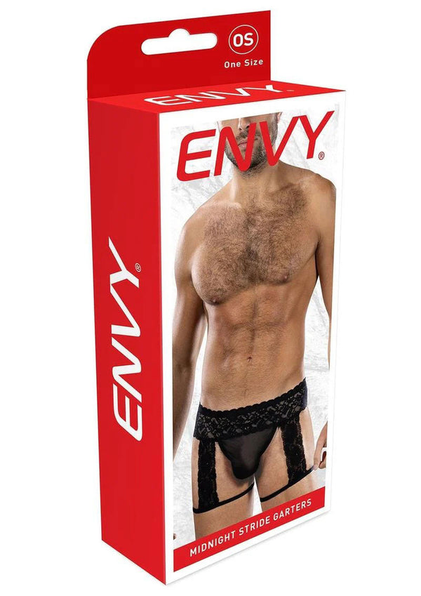"Midnight Stride Garters - Os - Black EV-BLE324"